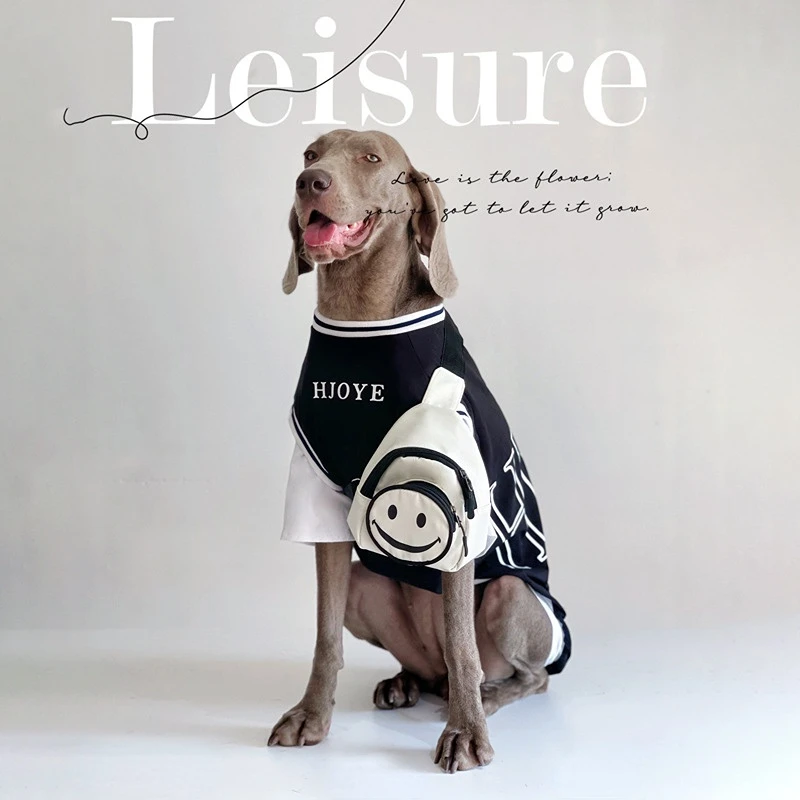 

Pet Dog Clothes Summer Fashion Thin Section Fake Two-piece Sweater Bag Decoration Large Dog Clothes French Bulldog Clothing