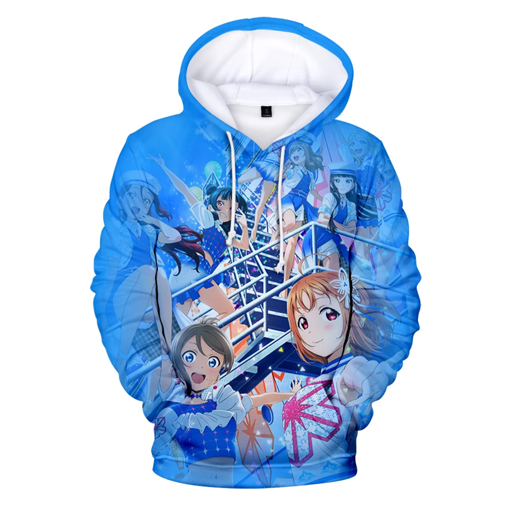 

2022 модная Толстовка LoveLive Sunshine с 3D принтом, удобная толстовка в стиле хип-хоп, повседневные универсальные толстовки в стиле Харадзюку унисек...