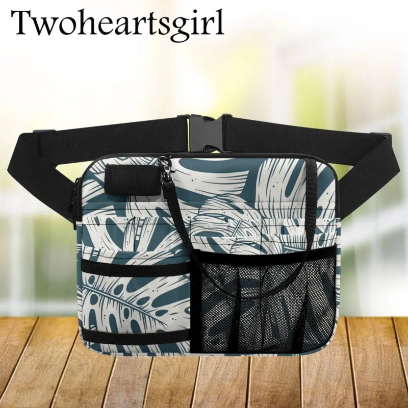 

Портативная поясная сумка twoheart sgirl для медсестры с листьями пальмы, многофункциональный органайзер для медицинского ремня, Практичная поясная сумка для ухода, аксессуар