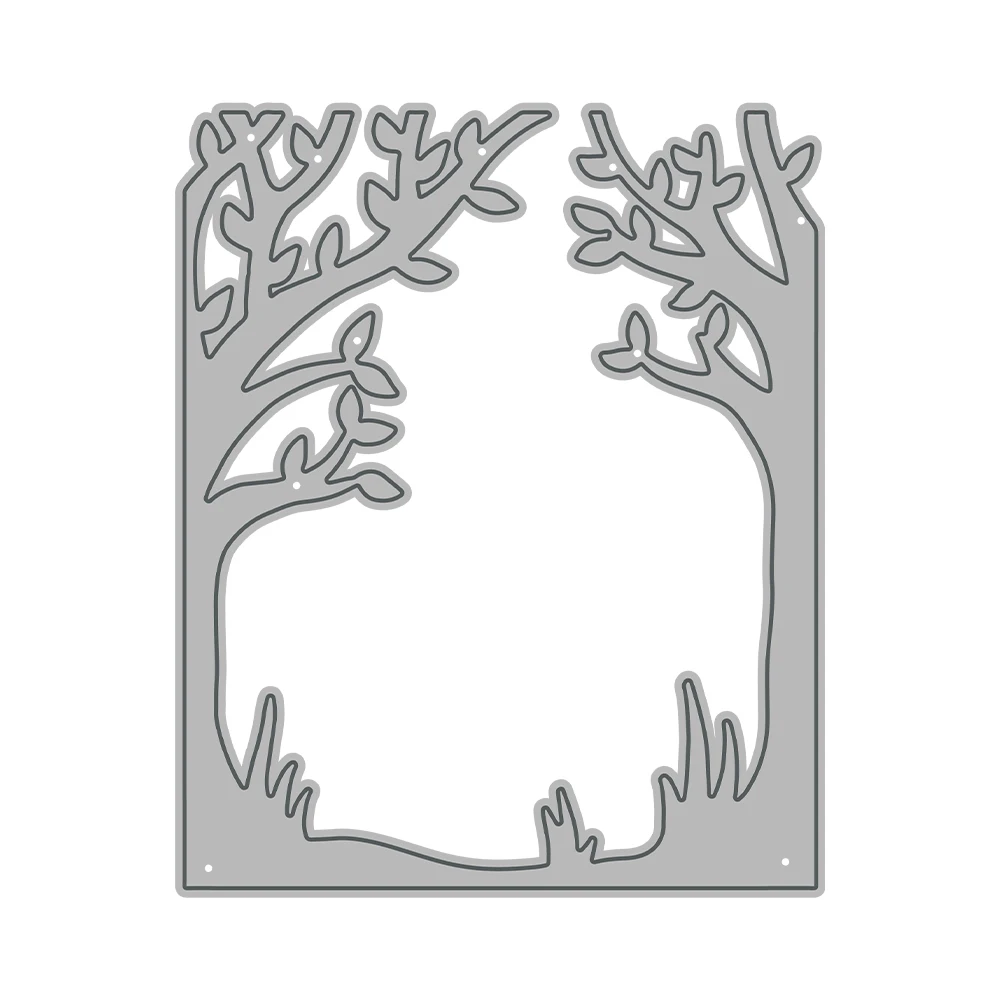 MangoCraft зимние дни деревья мини режущие штампы Сделай Сам искусственные