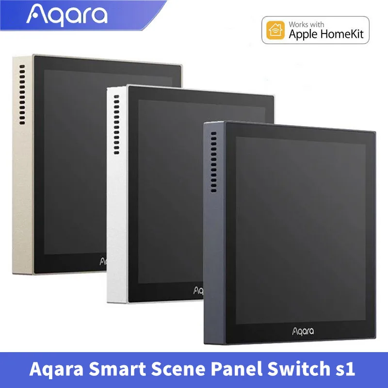 

Умный панельный переключатель Aqara S1, цветной сенсорный экран с голосовым управлением Zigbee 3,0 Siri и поддержкой HomeKit для автоматизации умного дома