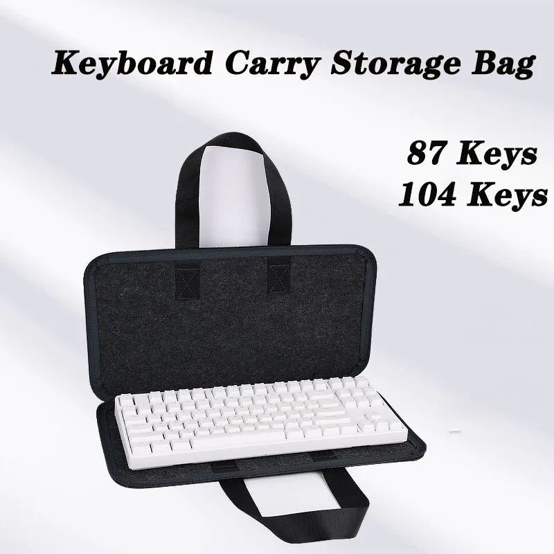 Gaming Mechanical Keyboard Carrying Storage Bag Handbag Anti Shock Dust-proof Gamer Case Cover 61 68 87 96 104 108 Key Set GK61