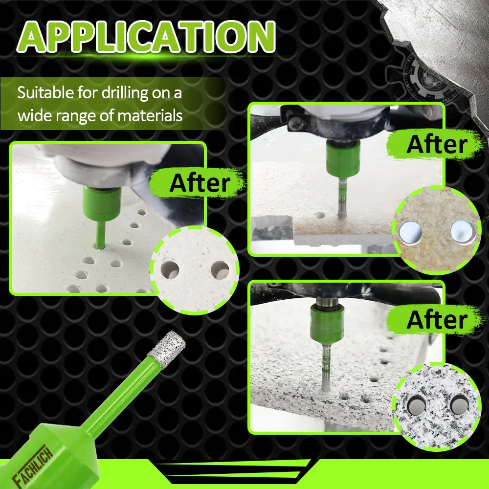 Набор алмазных буровых сердечников fachmy комплект для сухого отверстия