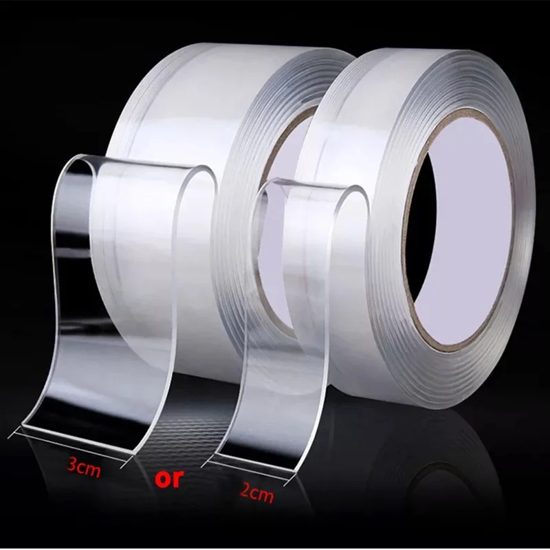 

1/2/3/5M Nano Tape Transparent Reusable Double sided adhesive tape waterproof tapes wall stickers Gadgets for home