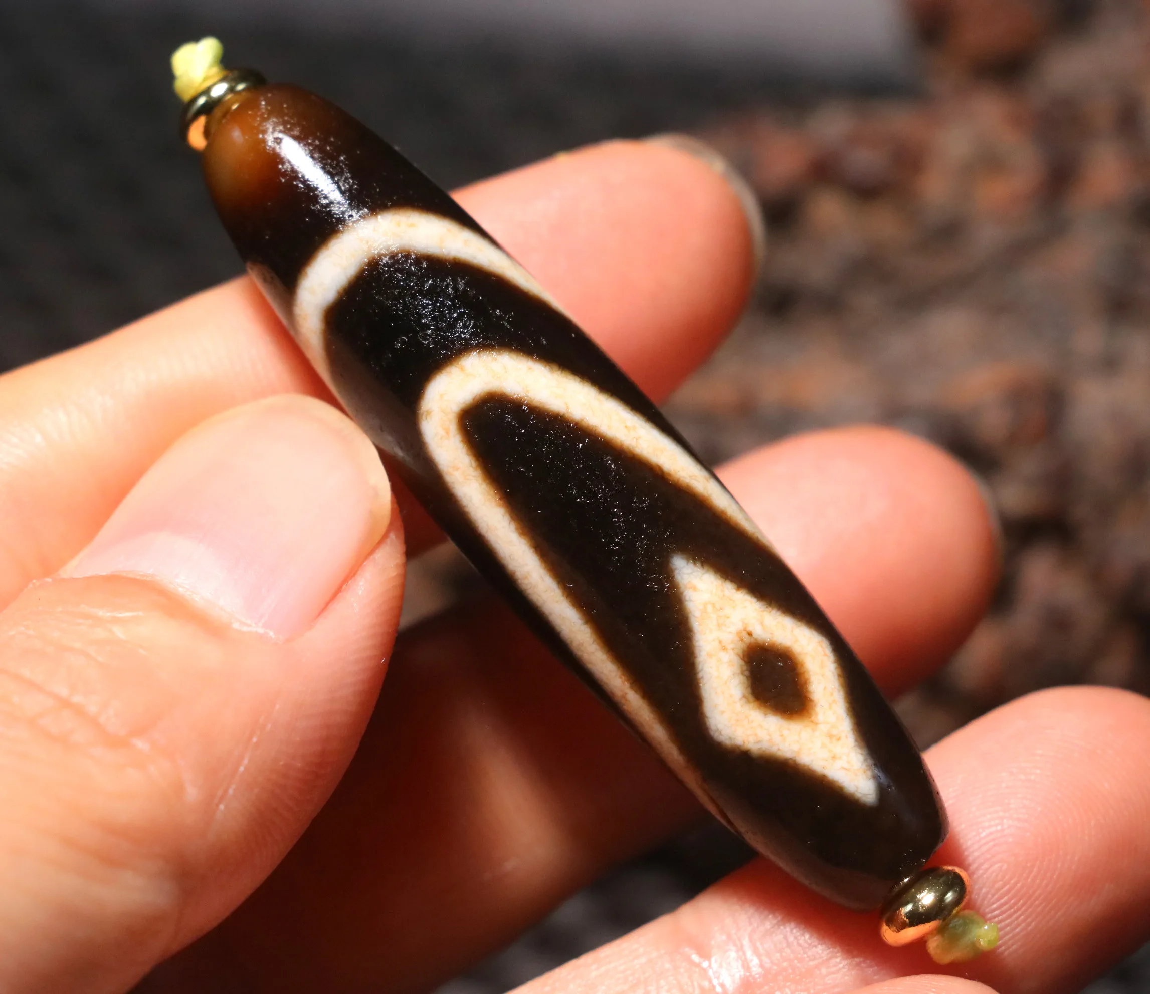 Уникальный узор волшебный тибетский старый агат гора 2 подвеска из бисера дзи с