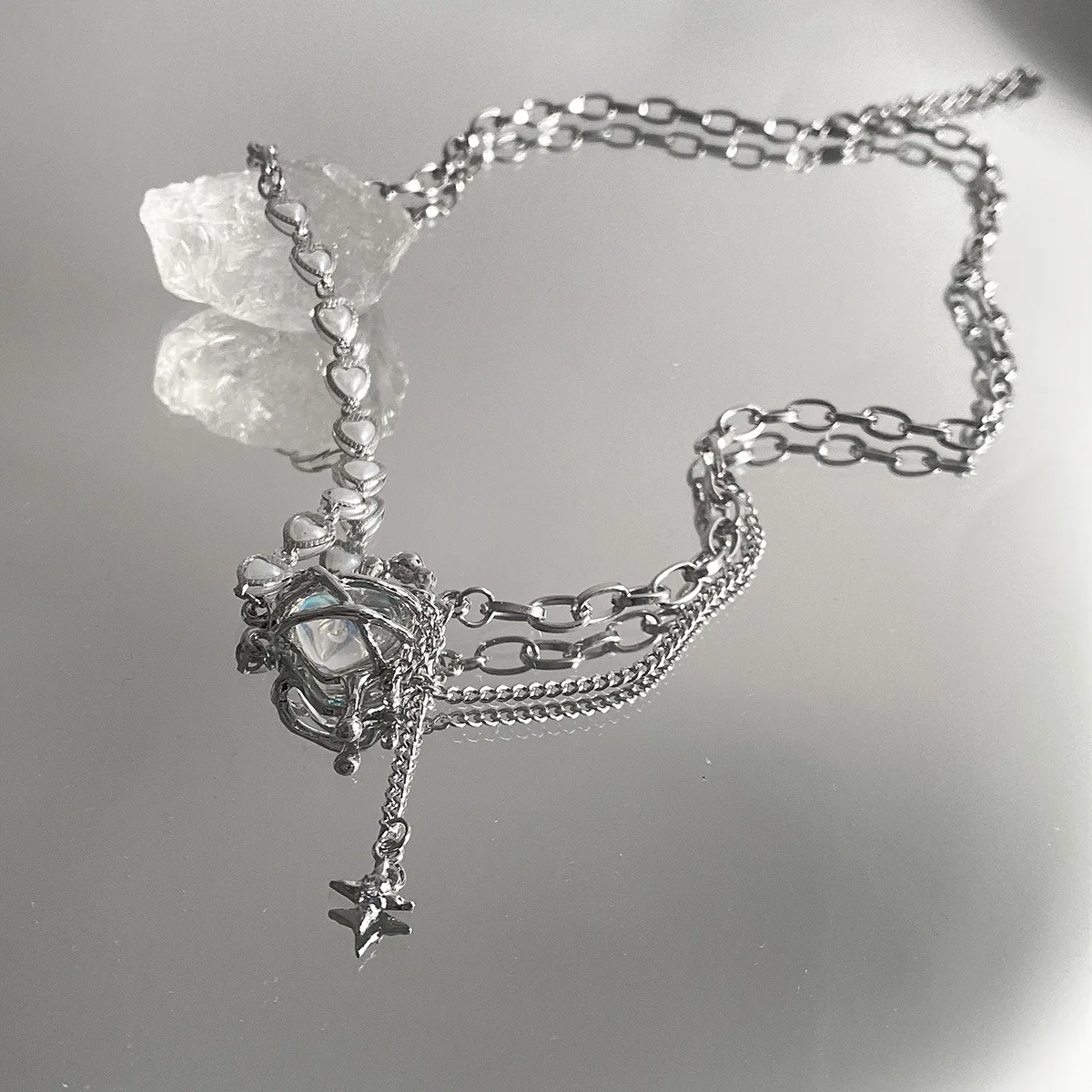 Новинка ослепительное женское ожерелье с подвеской в виде звезды |