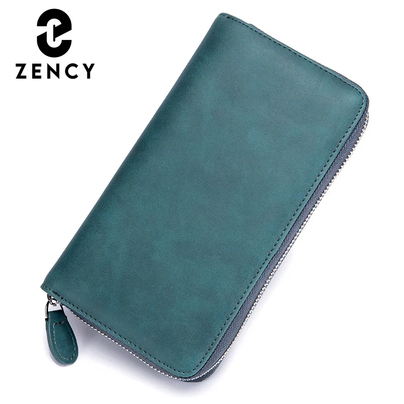 Женские кошельки из мягкой натуральной кожи Zency Простые Модные женские с