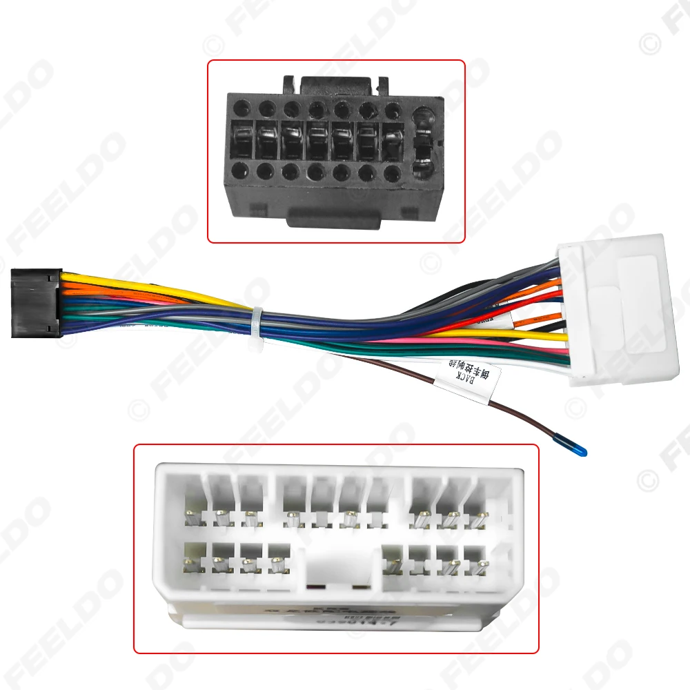 FEELDO 1 шт. автомобильное аудио радио 16PIN жгут проводов адаптер для Ssangyong Chevrolet Spark Power