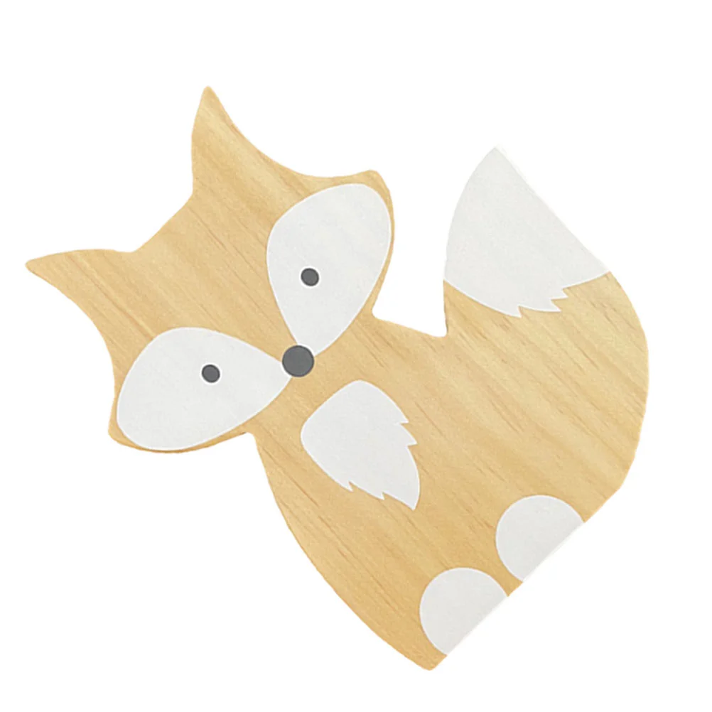 

1Pc Wooden Adornment Woodland Animals Cutouts Tabletop Figurine Desktop Sign Table Decorations