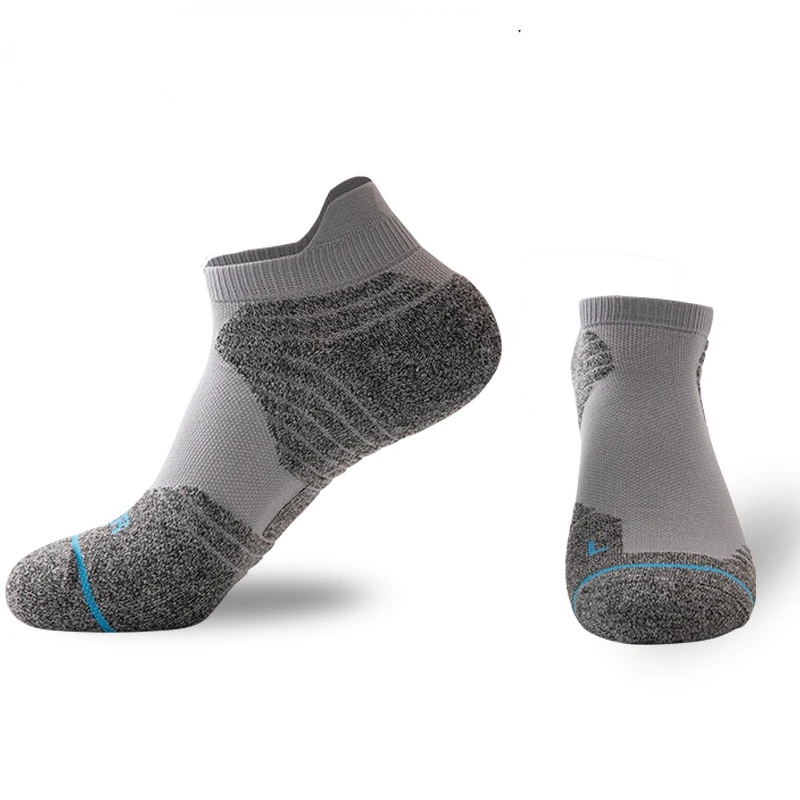 4 Pairs/Lot Mens Basketball Sports Cycling Socks Cotton Ankle Socks Breathable Active Trainer Sports Outdoor Running Socks