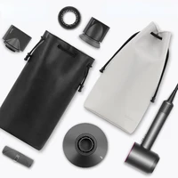 portable storage bag dyson hair dryer pu leather storage dustproof organizer hair dryer travel bag case for dyson