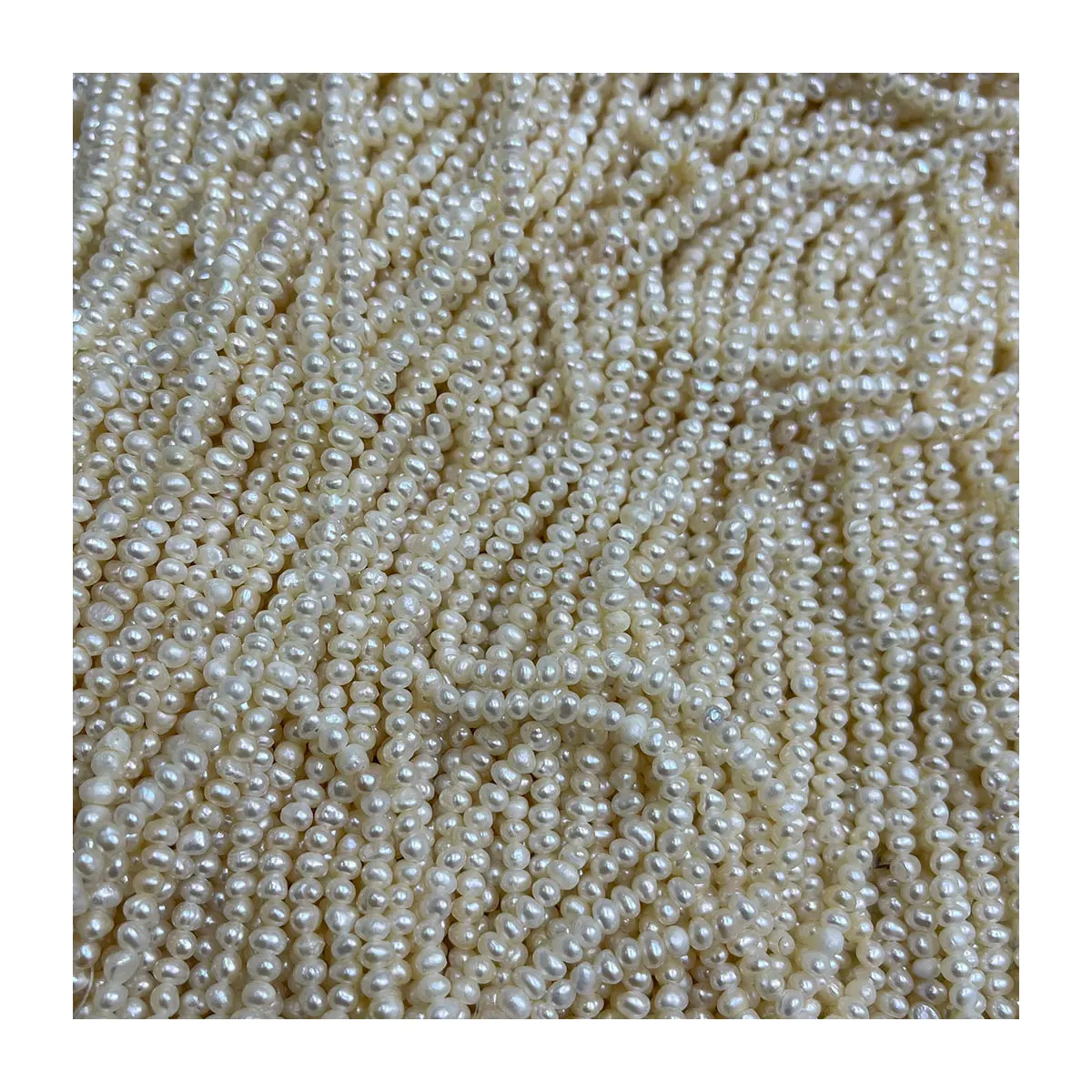 

_ Бусины, натуральный белый маленький перфорированный жемчуг для изготовления ювелирных изделий, ожерелья, браслета, подарок 3,5-3,8 мм