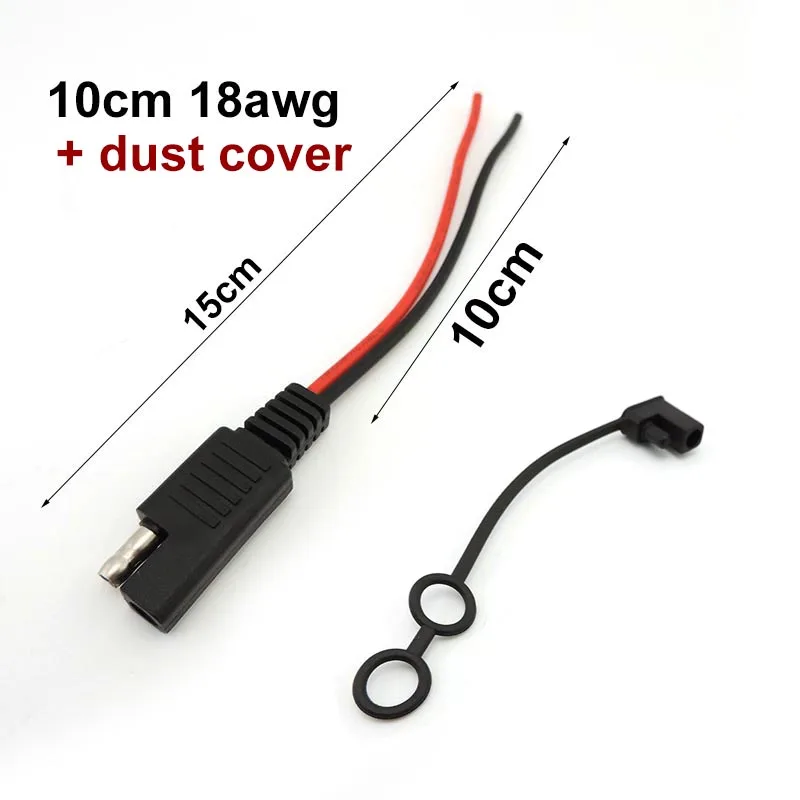 Автомобильный удлинительный кабель SAE Power для самостоятельной сборки, 20a, 14AWG, 10a, 18awg, 2 контакта с разъемом SAE, кабель с быстроразъемным медным сердечником M20