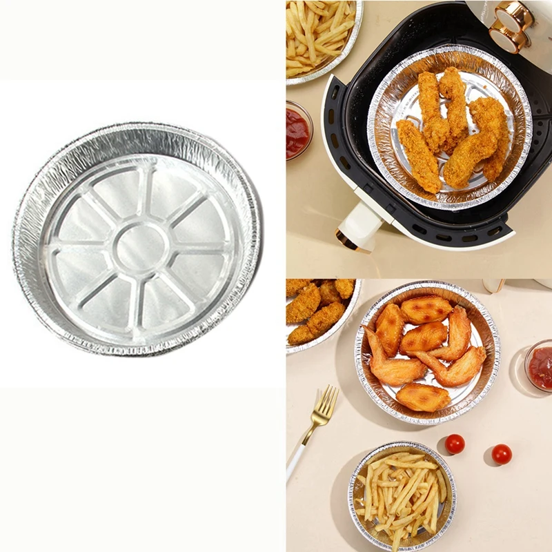 ABHG 50 шт. бумажный коврик для фритюрницы оловянная фольга выпечки алюминиевая