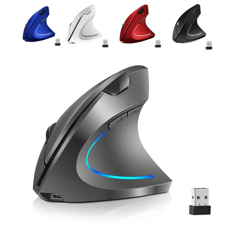 

2023 Ergonomic Vertical Mouse 2.4G Wireless Right Left Hand Computer Gaming Mice USB Optical Mouse Gamer Mause For Laptop PC