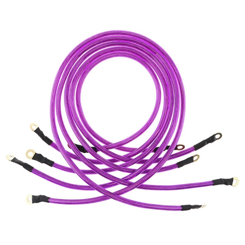 

Car Universal 5-Point Grounding Wire Earth Cable System Modification Kit 5 Pack