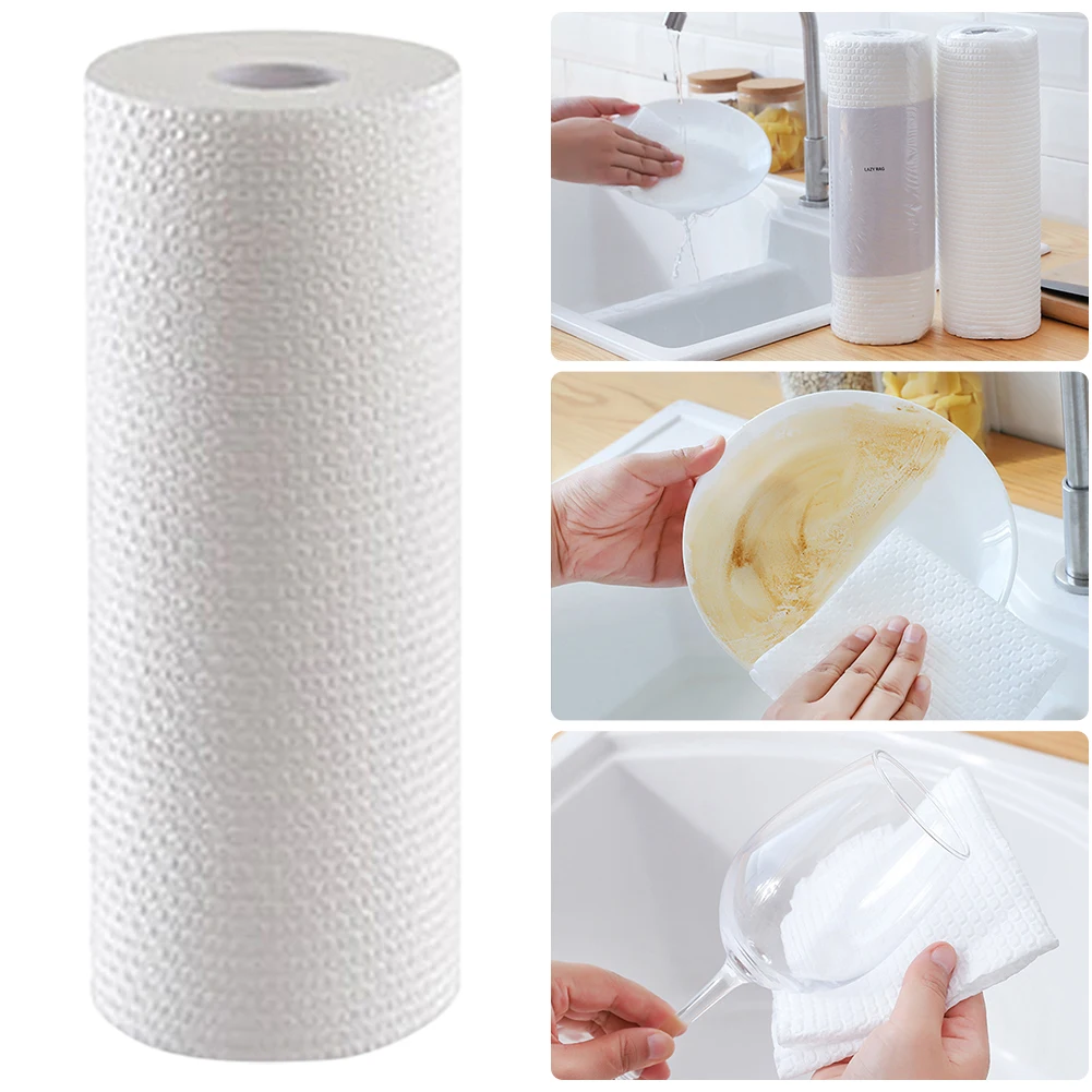 

High Quality Non Woven Absorbent Disposable Kitchen Cleaning Towels Water Eco Friendly Dish Washing Cloths Wipes Household