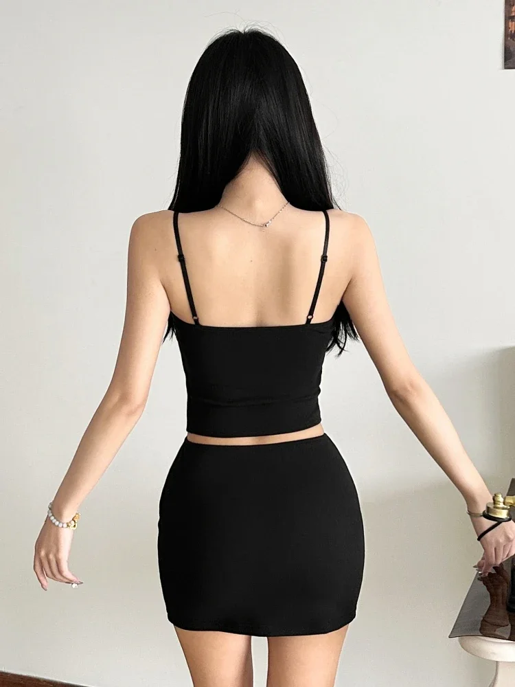 Laxsesu Vogue женский комплект из 2 предметов Y2K кружевной однобортный камзол с скрытой