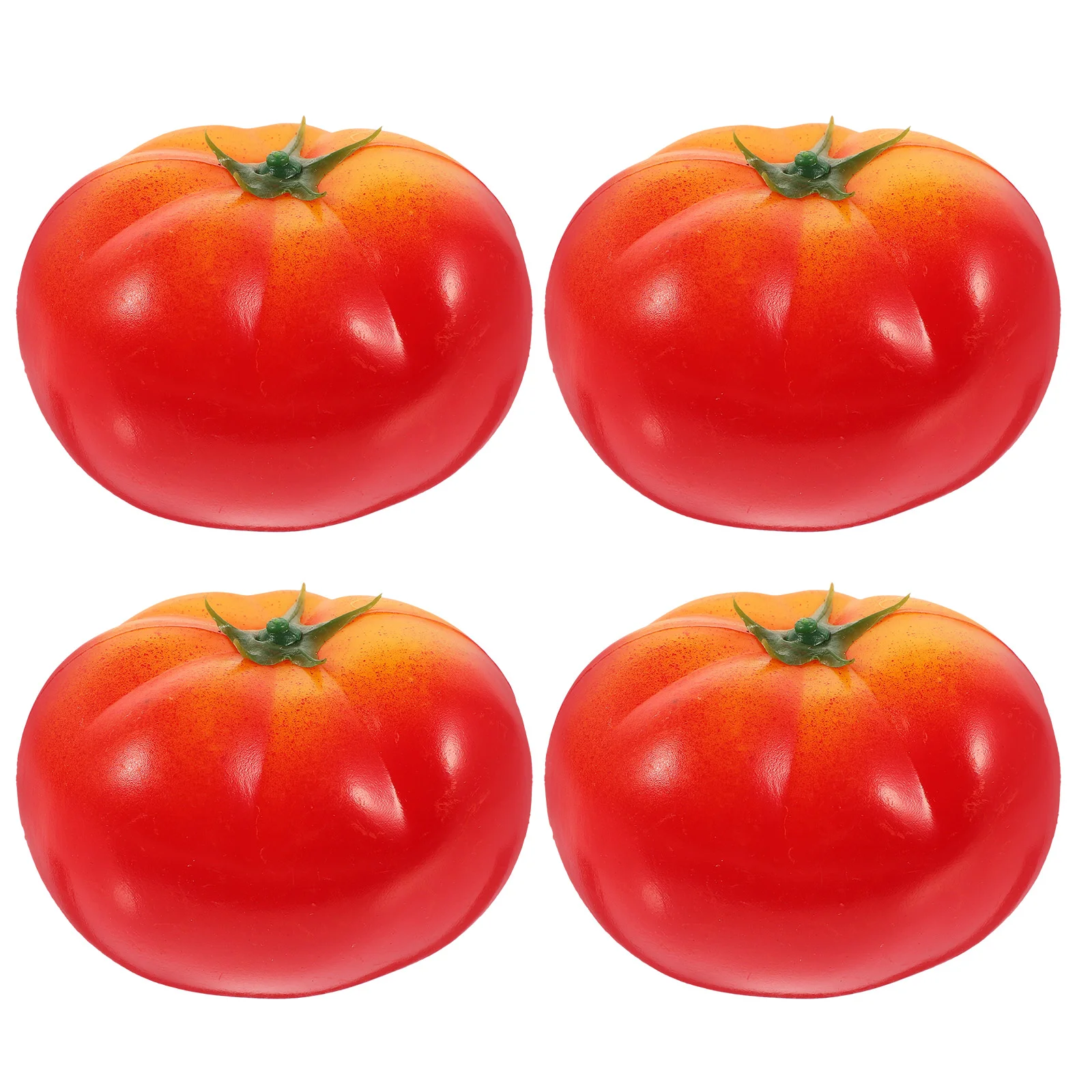 

4 Pcs Imitation Tomato Artificial Fruits Simulation Vegetable Props Foam Tomatoes Plastic Toddler Fake Models Simulated