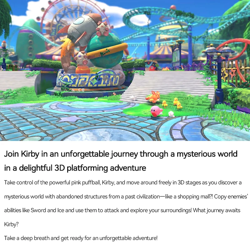 Игровые переключатели Nintendo Kirby и the Forgotten Land switch KIRBY THE FORGOTTEN LAND для OLED Lite - купить по