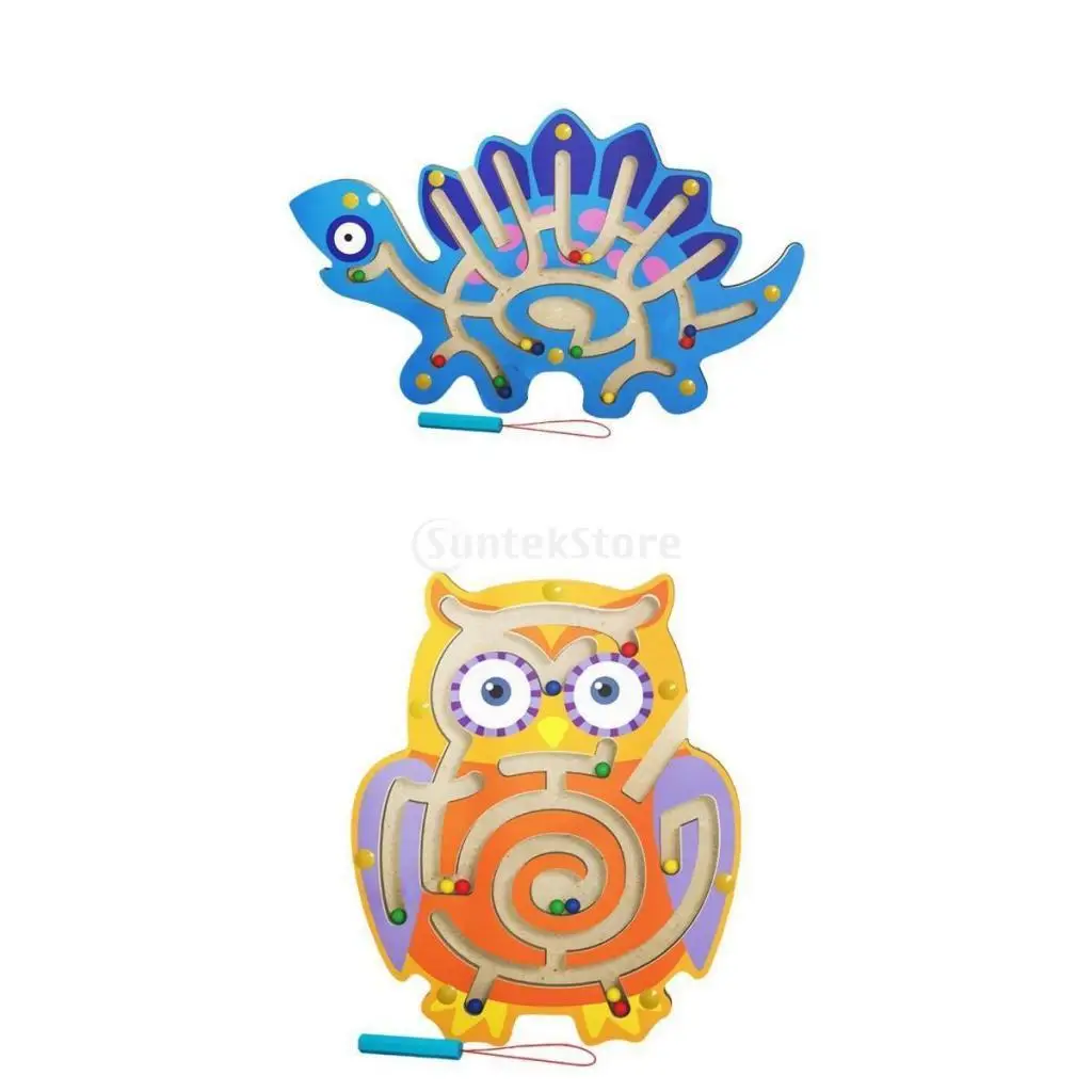 

Деревянная головоломка-лабиринт для дошкольников, 2 шт.