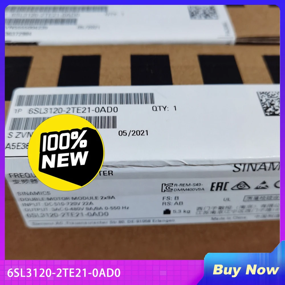 

6SL3120-2TE21-0AD0 For SIEMENS SINAMICS S120 DOUBLE MOTOR MODULE