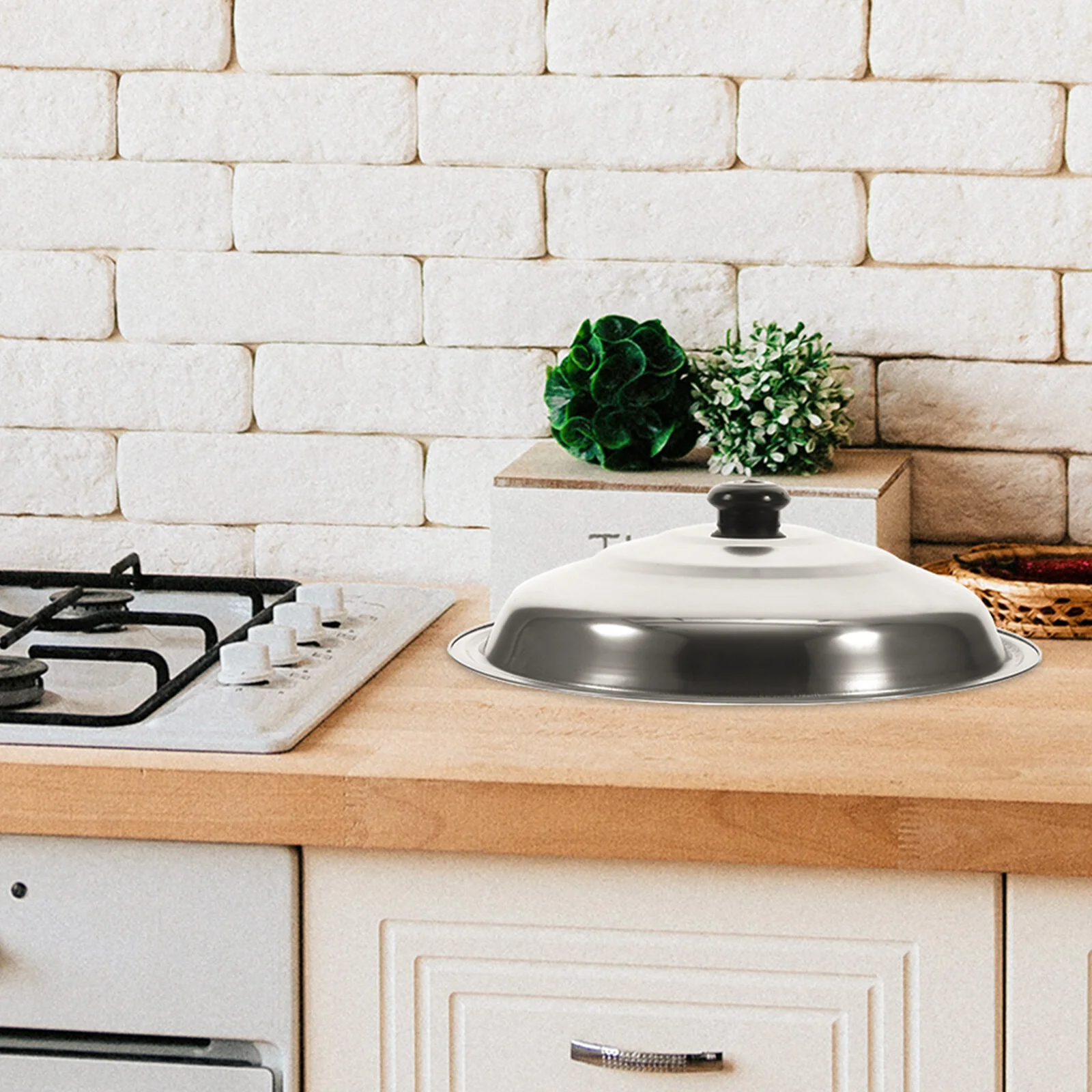 

Tempered Glass Cover Frying Pan Metal Lid Cookware Universal Pot Lids Cooking Multi-function