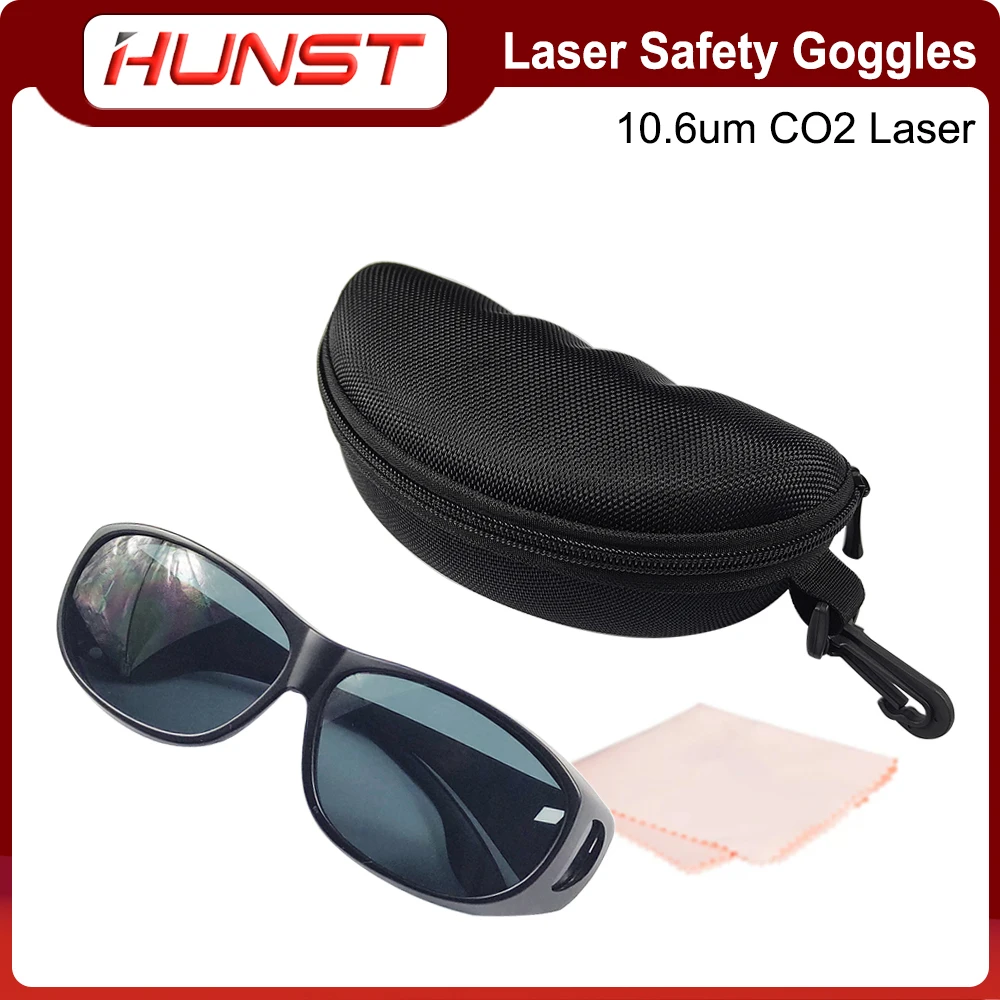 HUNST CO2 Laser Safety Glasses OD6+ For Marking Cutting Machine Parts 10600nm Protective Eyewear Goggles enlarge