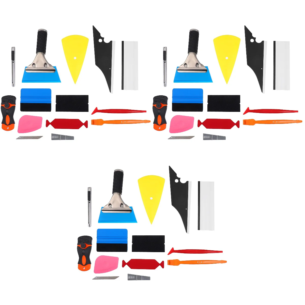 

3 Sets Car Window Film Tinting Tool Practical Vehicle Vinyl Film Installing Tool