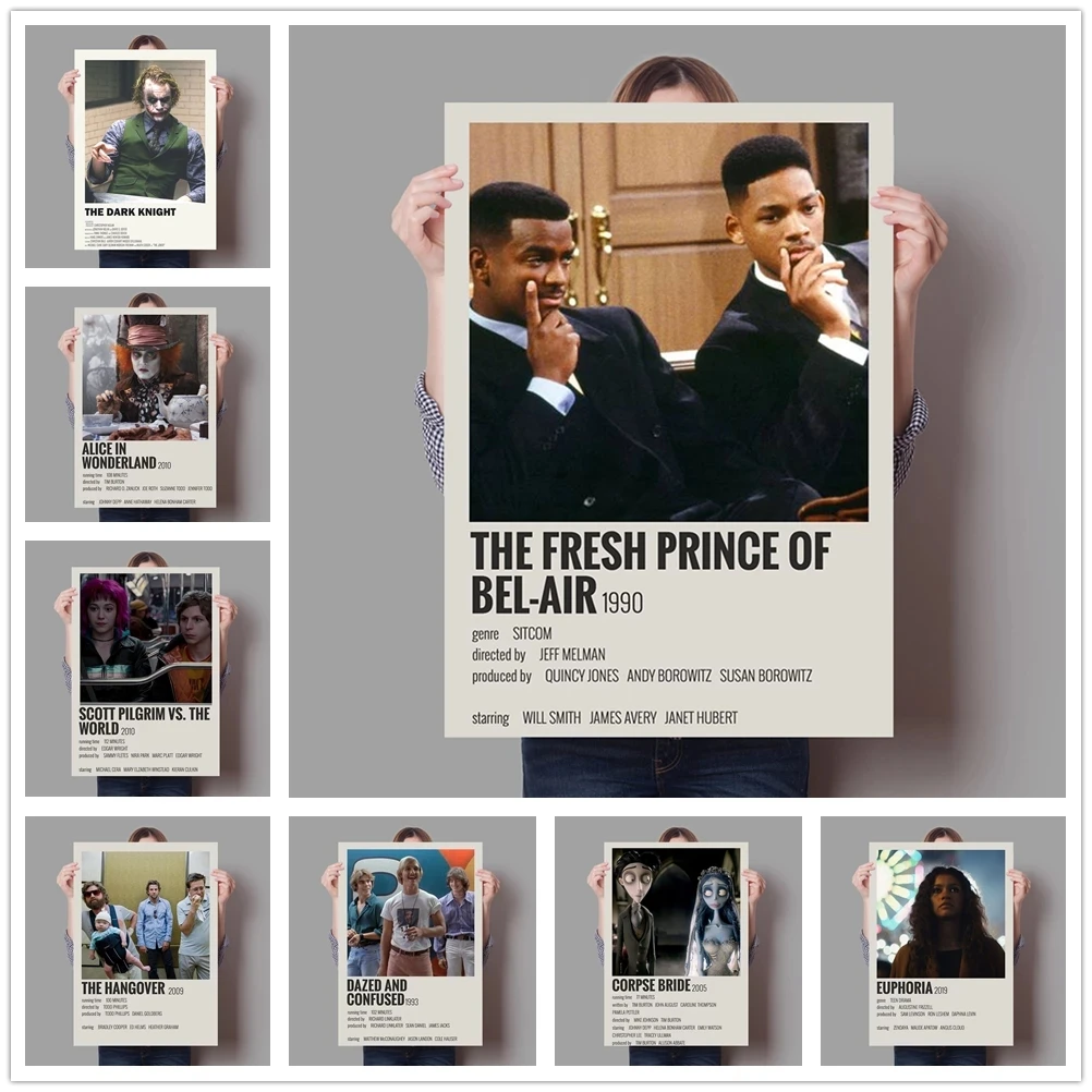 

HD Printed Home Decor Painting The Fresh Prince of Bel Air Posters Movie The Hangover Wall Art Canvas Modular Pictures No Framed