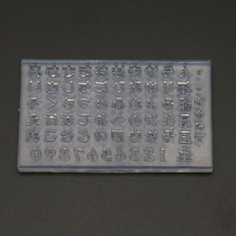 3D японские алфавиты силиконовая форма для дизайна ногтей инструменты искусства