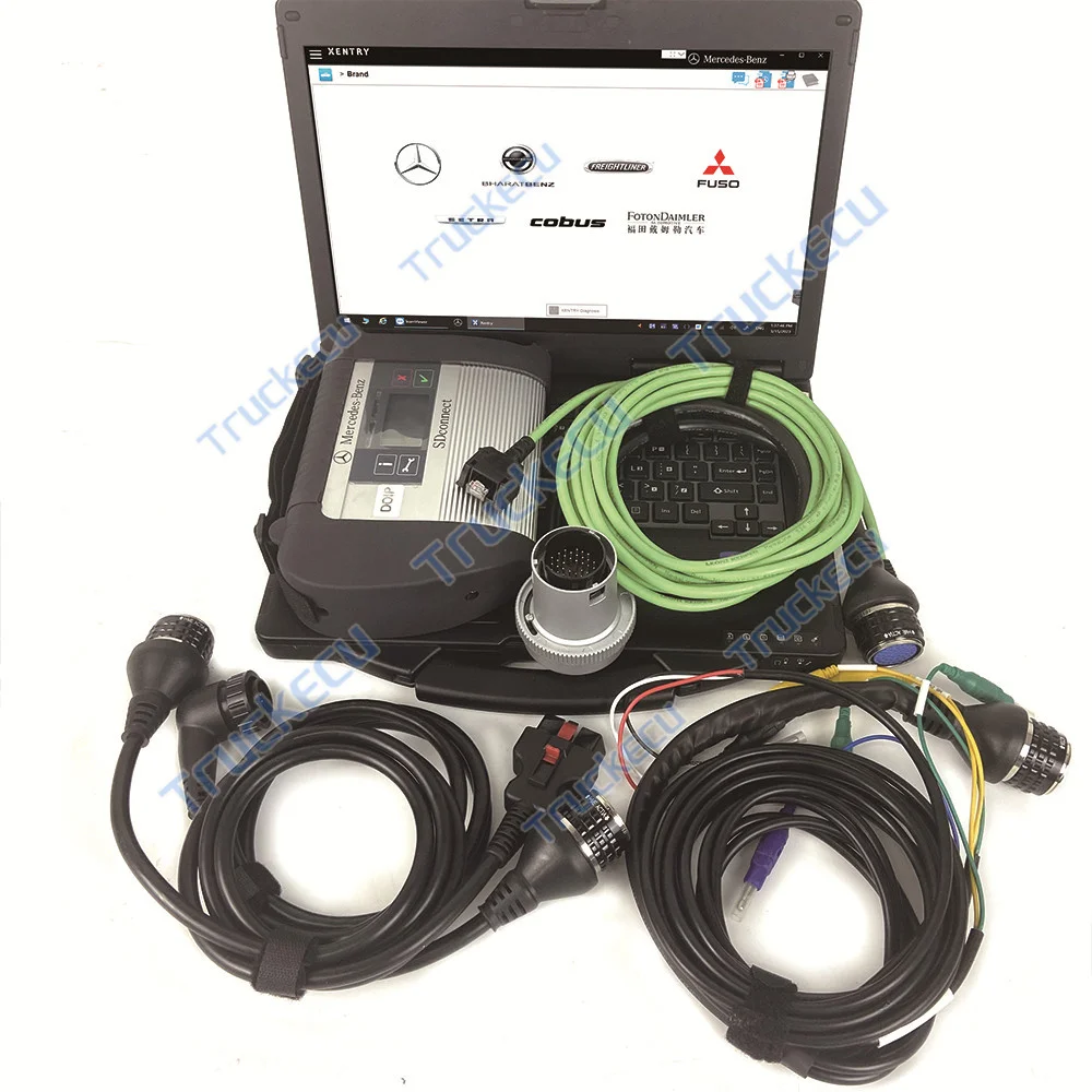 CF53 Ноутбук MB Star C4 C5 Диагностический мультиплексор SD Connect Xentry DAS EPC для benz 12v 24v