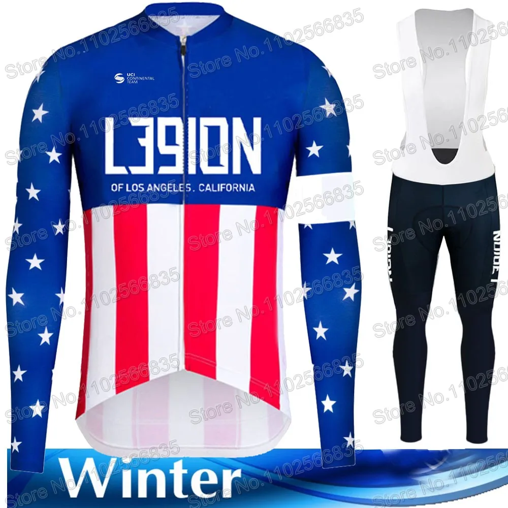 Зимний комплект велосипедной одежды Легион Лос-Анджелеса 2024 Джерси США L39ion