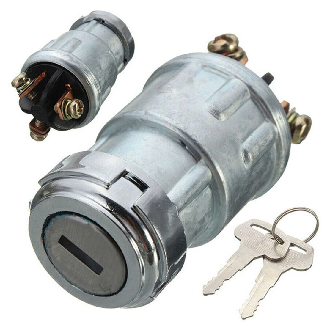 

Ignition Starter Switch Lock Cylinder Accessories with 2 Keys for Universal Car Truck