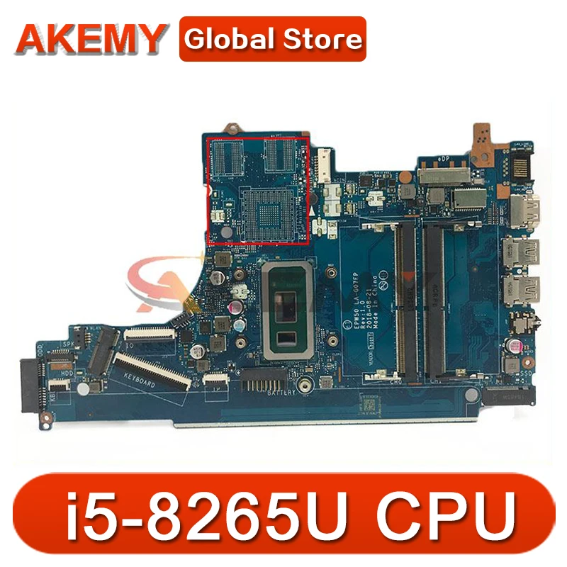 

For HP Pavilion 15-DA 15T-DA 250 G7 256 G7 Laptop Motherboard With i5-8265U CPU EPW50 LA-G07FP L35245-601 L35245-001 100% Tested