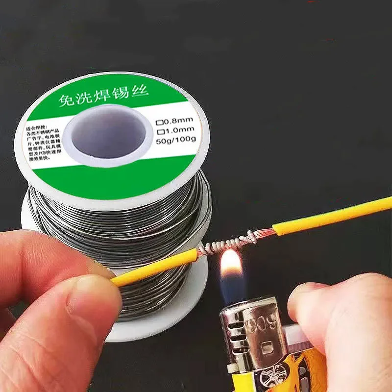 Новый припой из нержавеющей стали с зажигалкой 100 г одноразовый медный