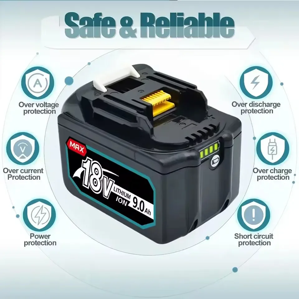 Литиевая аккумуляторная батарея со светодиодным индикатором высокой емкости