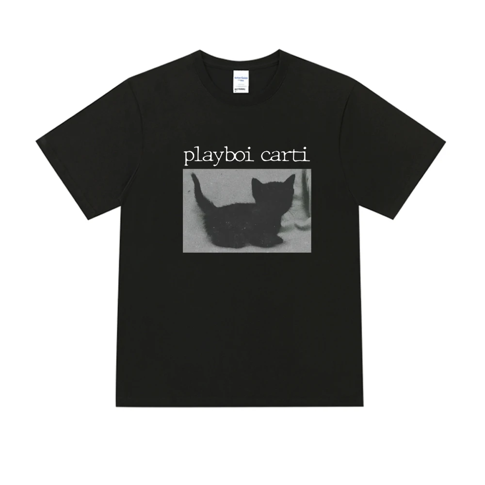

Hip Hop Rap Singer Playboi Carti Summer 100% Cotton T Shirt Men Women Retro Cute Animal Print T-shirt Street Fashion Tee Shirt