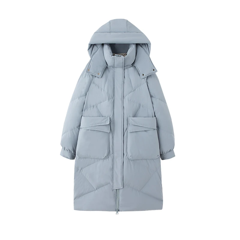 

2023 Women's Clothing Fashion Mid-length loose down coat Winter New