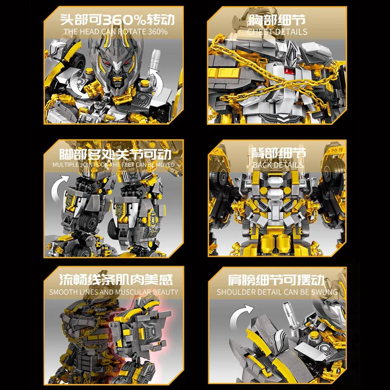 2806 шт. Детский конструктор робот