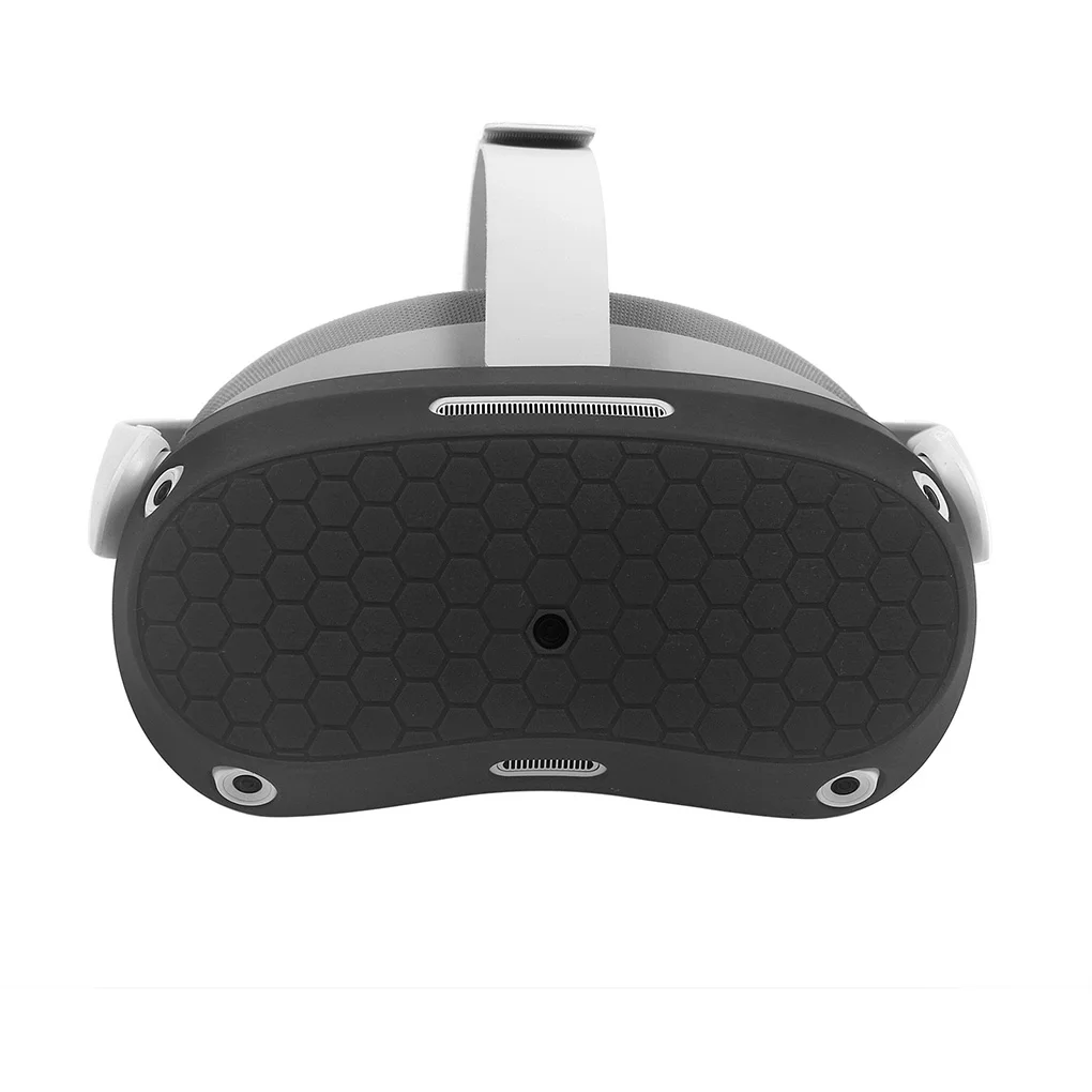 

1 2 3 5 Virtual Reality Headset Console Protector Washable Reusable Replacing Sweatproof Detachable Guard Cover Part White