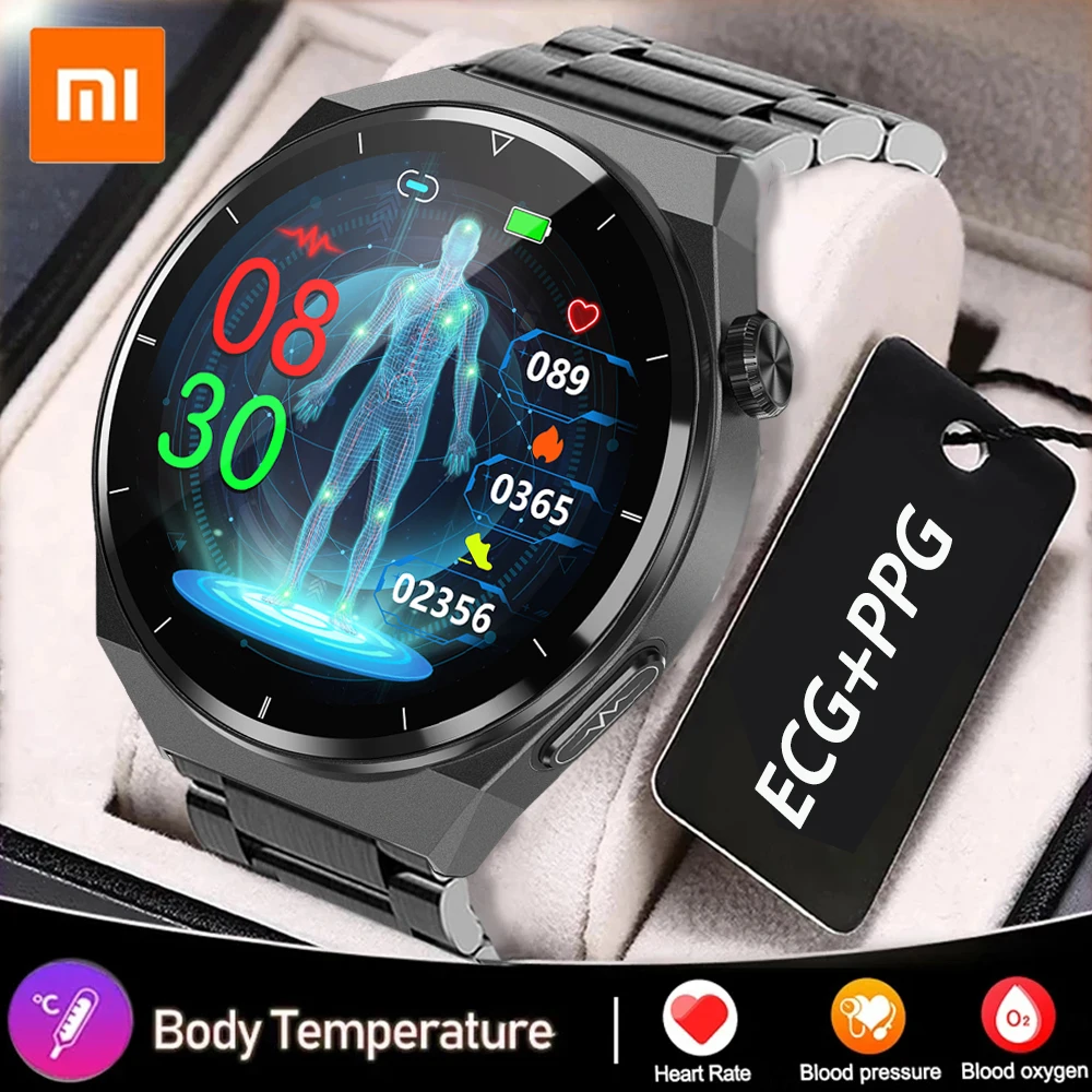 

XIAOMI Bussiness Men Smart Watch ECG+PPG Dual PD Dynamic Heart Rate Blood Pressure Blood Oxygen Health Monitoring Smartwtach