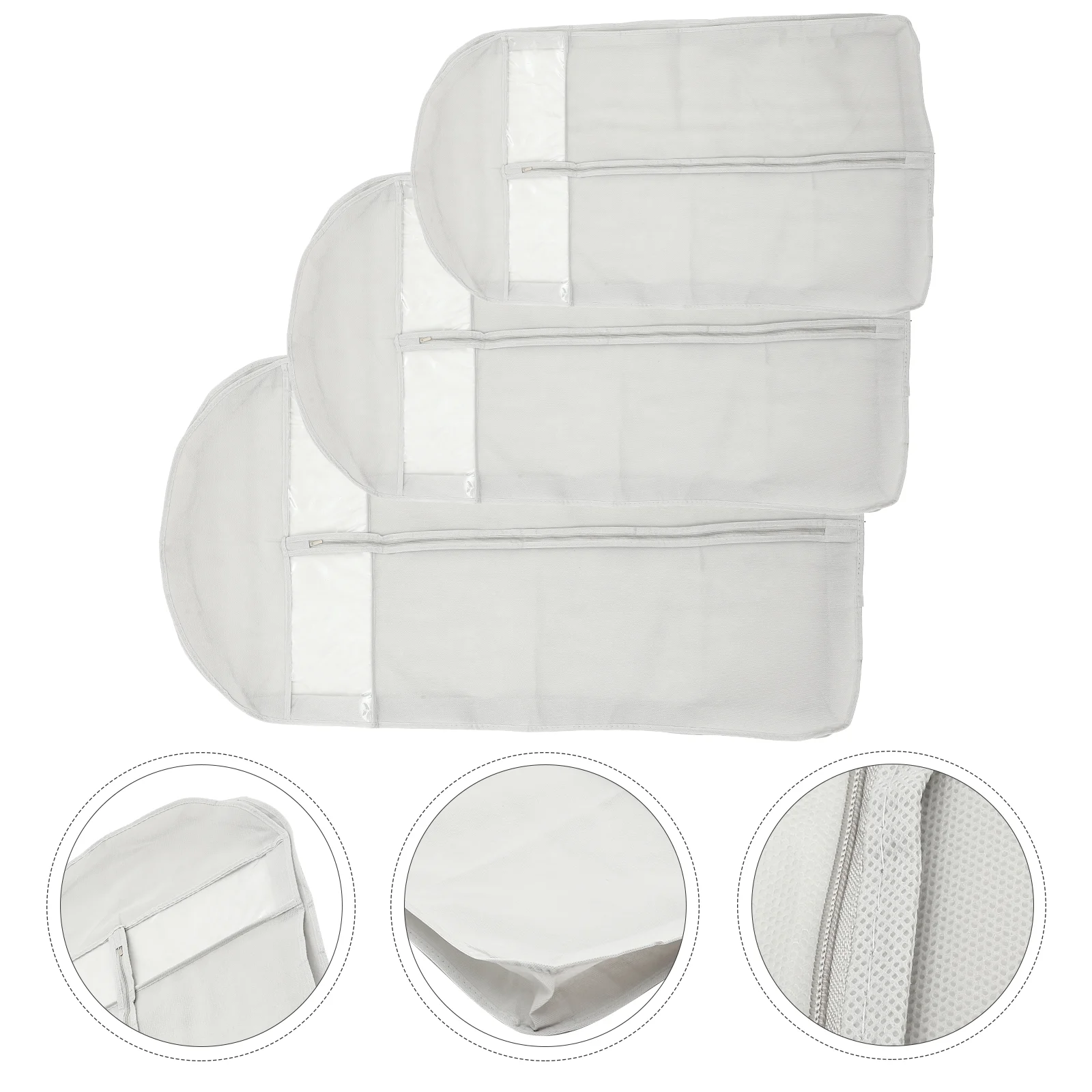 

Bag Garment Bagsstorage Cover Clothes Suit Hanging Clothing Clear Travel Cleaning Dry Luggage Zippered Laundry Carrier Mens