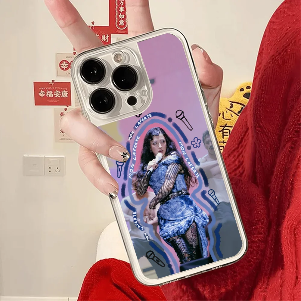Чехол для телефона с изображением чилийского певца Мон Ларфетте, FUNDA, для iPhone 12, 11, 13, 14, 15, 16, 17 MINI Max Pro Plus, ударопрочный, мягкий, прозрачный, с мягкой задней крышкой (art.: 3920d4e64a49c) - 3920d4e64a49c