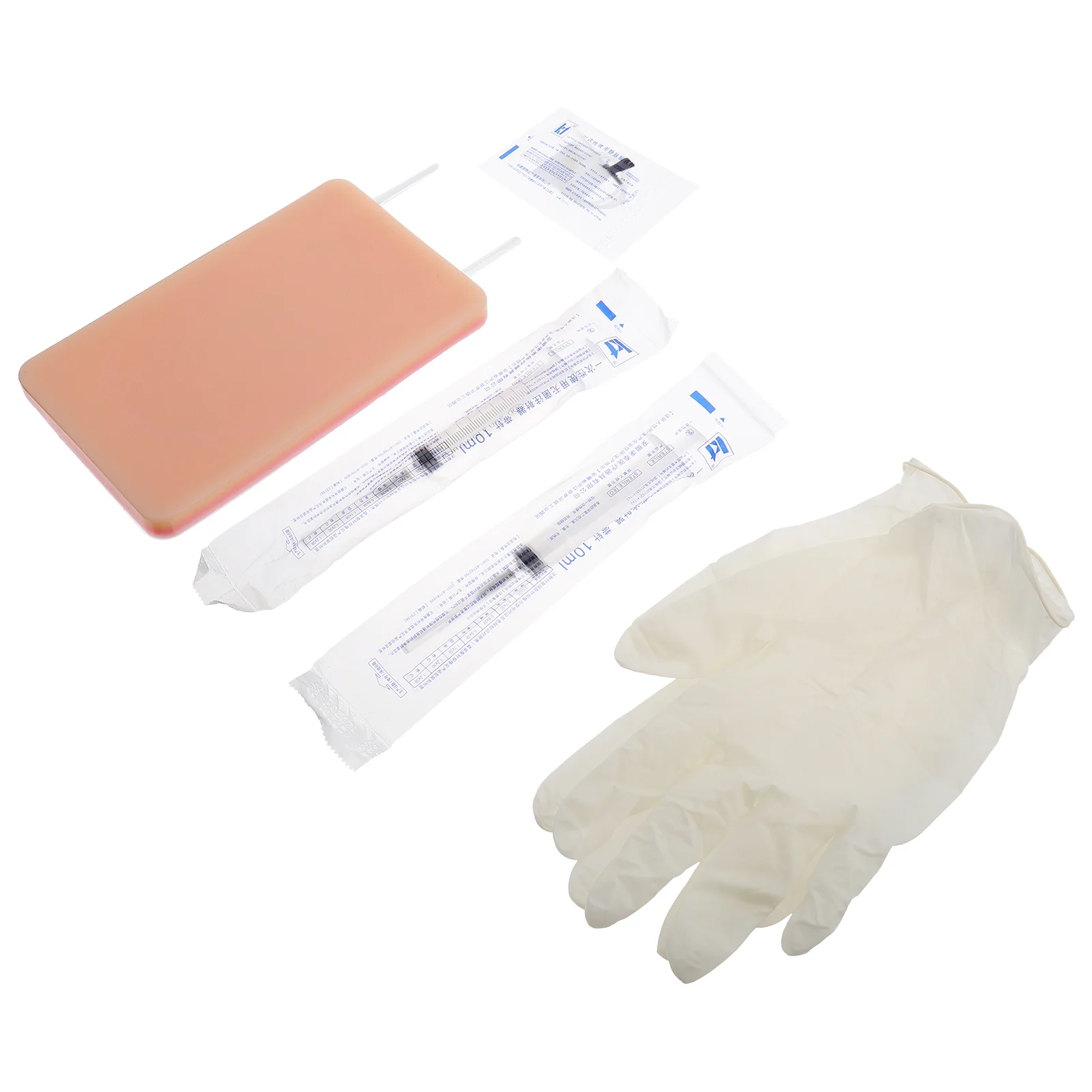 

1 Set Vascular IV Injection Human Skin Pad Puncture Blood Return Module