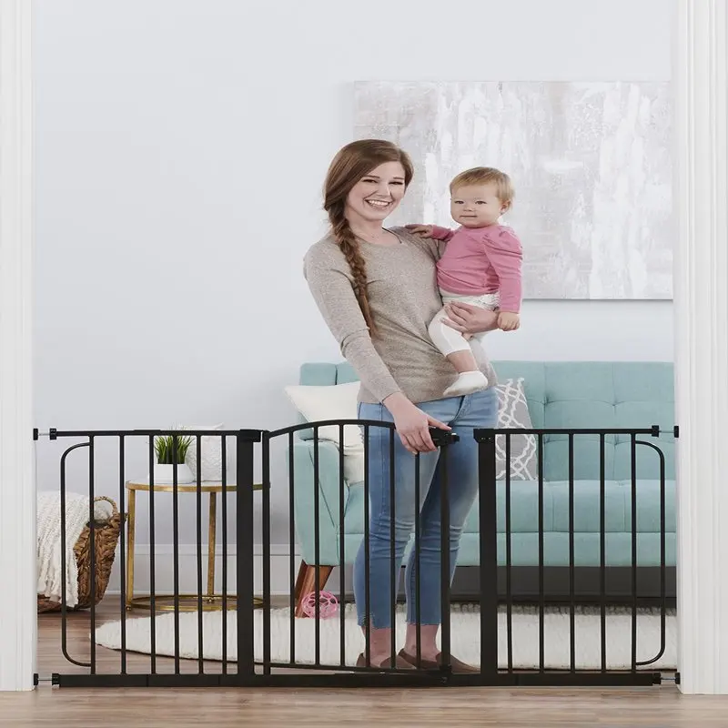 

58" Extra Wide Arched Decor Baby Safety Gate, Extra Wide Gate