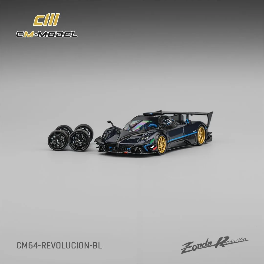 Фото Металлическая модель автомобиля CM 1:64 Zonda Revlucion-BL, синий сплав №1