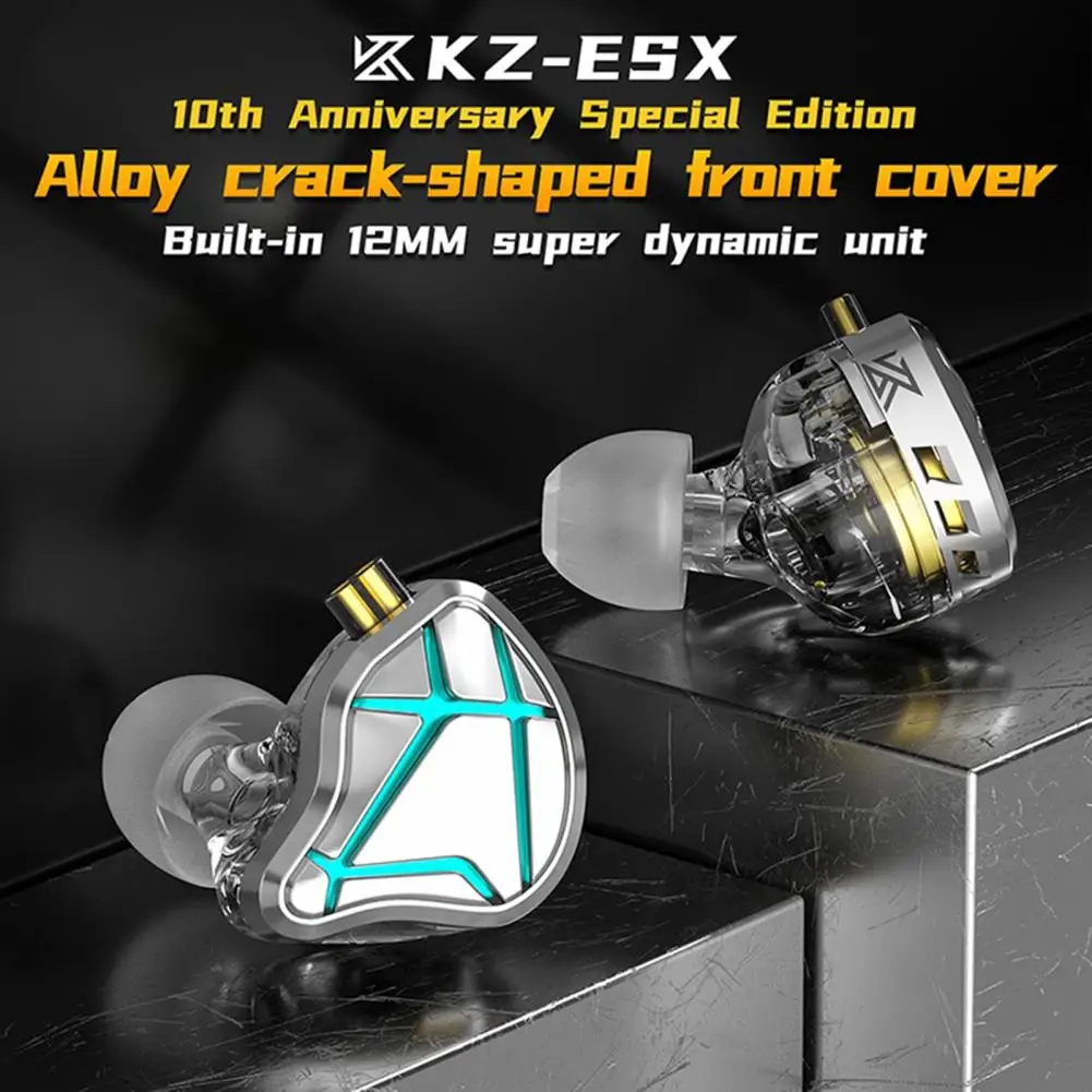 

KZ-ESX Wired Earphone High Fidelity Mega Bass Ergonomic 3.5mm In-ear Gaming Earbud for Calling