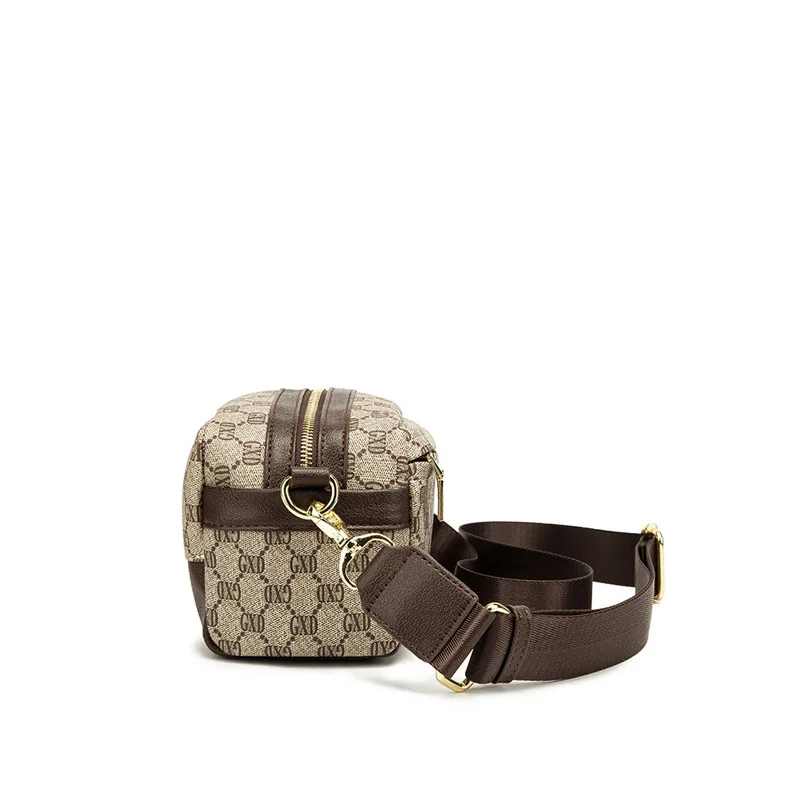 New Spring And Summer Trend One Shoulder Bag Small Square Bag Men's Presbyopia PVC Fabric Cross Bag Chest Bag