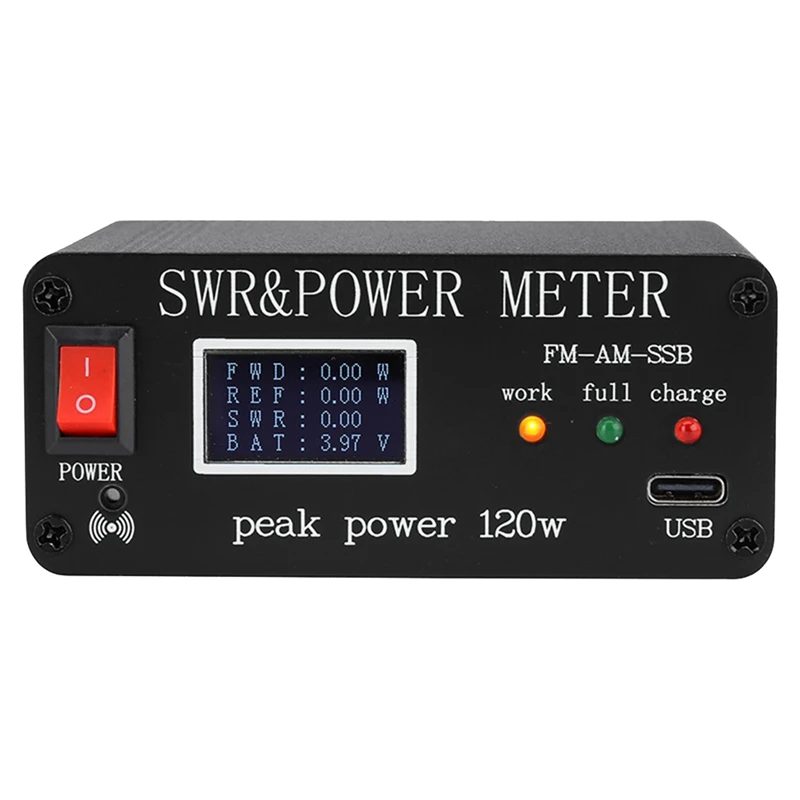 

1 Piece Multifunctional For NEW Short Waves Standing Waves Meter Power Meter FM AM CW SSB SWR With OLED Display Screen